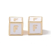 Rack Plating Brass Enamel Beads KK-B060-04G-04F-2