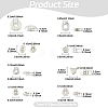 400Pcs 8 Styles Alloy Spacer Beads FIND-YW0011-14-3