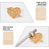 Stamping Embossing Soldering Brass with Stamp AJEW-WH0123-023-5