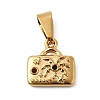 304 Stainless Steel Pendant Rhinestone Settings STAS-B167-10G-1