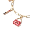 Sexy Alloy Enamel Charm Bracelets BJEW-JB12641-3
