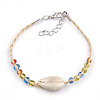 Handmade Braided Raffia Bracelets X-AJEW-S072-25-1
