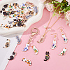 Olycraft 40Pcs 10 Colors Rack Plating Alloy Enamel Pendants ENAM-OC0001-16-5