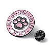 Kawaii Cute Pink Cat's Claw Pet Theme Enamel Pins JEWB-Q038-01B-3