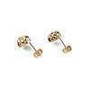 Brass Stud Earring Findings KK-N233-364-2