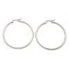 Tarnish Resistant 304 Stainless Steel Big Hoop Earrings EJEW-F105-06P-3