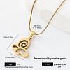 304 Stainless Steel Pendant Necklaces for Women QS1724-3-1
