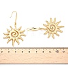 Sun 304 Stainless Steel Dangle Earrings X-EJEW-C142-10G-5