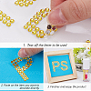 4 Sheets Rhinestone Stickers DIY-SP0003-92B-4