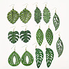 Wood Dangle Earrings for Women WGE9009-01-5