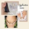 100Pcs 4 Styles Alloy with Rhienstone Beads RB-AR0003-15-8
