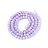 Anti-Tarnish Electroplate Glass Beads Strands EGLA-ZX010-4mm-08-4