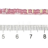 Electroplate Glass Beads Strands GLAA-B023-01A-17-4