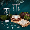 54Pcs 9 Style Alloy Resin Pendants FIND-PH0006-15-6