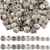 100Pcs 10 Styles Alloy European Beads FIND-SP0003-96-6