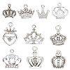 60Pcs 10 Style Alloy Pendants FIND-SC0005-21-1
