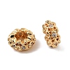 Brass Micro Pave Cubic Zirconia Beads KK-C155-14G-2