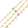 Natural Turquoise Column Beaded Chains CHC-K012-02G-07-1