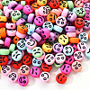 Opaque Acrylic Beads MACR-YW0001-22A-3