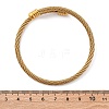 304 Stainless Steel Torque Bangles for Women BJEW-G584-18G-5