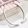 304 Stainless Steel Rhinestone Bangles for Women BJEW-Z092-15P-4