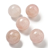 Natural Rose Quartz Round Ball Figurines Statues for Home Office Desktop Decoration G-P532-02A-03-1