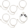 6Pcs Brass European Style Bracelet Jewelry Making PPJ-SC0001-02-1