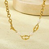 304 Stainless Steel Cable Chain Necklaces NJEW-U031-12G-1