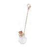 Empty Glass Wishing Bottle Pendant Decorations HJEW-JM02662-3