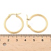 Ion Plating(IP) 304 Stainless Steel Hoop Earrings EJEW-N0016-11G-C-5