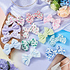 4Bags 4 Colors Cloth Bowknot Alligator Hair Clips PHAR-TA0001-20-7