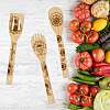 6Pcs Bamboo Spoons & Knifes & Forks AJEW-WH0411-001-4