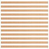 Rectangle Pattern Beech Wood Ceiling Molding AJEW-WH0481-43-1