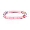 Handmade Polymer Clay Heishi Beads Stretch Bracelets Set BJEW-JB07516-6