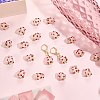 20Pcs Handmade Foil Lampwork Bumpy Beads FOIL-SZ0001-01-5