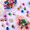 100Pcs UV Plating Opaque Acrylic European Beads PACR-TA0001-32B-6