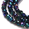 Electroplate Glass Beads Strands LS-GLAA-H021-01A-FP11-4