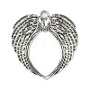 Tibetan Style Alloy Wing Large Pendants TIBEP-S100-AS-RS-1