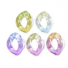 Two Tone Transparent Acrylic Linking Rings OACR-S036-001A-M-2