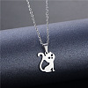 Stainless Steel Pendant Necklaces PW-WGC1D7E-01-2