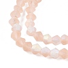 Imitate Austrian Crystal Bicone Frosted Glass Beads Strands LS-EGLA-A039-T3mm-MB12-2