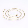 304 Stainless Steel Cable Chains Necklaces NJEW-F226-04G-06-1