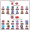860Pcs 23 Colors Resin Beads RESI-SP0001-60-2