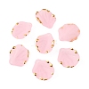 Opaque Frosted Resin Pendants RESI-WH0026-47B-02-2
