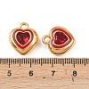 304 Stainless Steel Enamel Pendants STAS-C158-15G-03-3