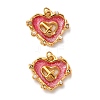 304 Stainless Steel Enamel Pendants STAS-U061-21G-02-1