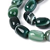 Dyed Natural Banded Agate Beads Strands G-T144-44E-3