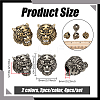 4Pcs 2 Colors Brass Beads KK-NB0004-34-2