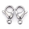 304 Stainless Steel Lobster Claw Clasps X-STAS-AB12-3