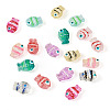 18Pcs 9 Colors Glass Beads LAMP-TA0001-83-2